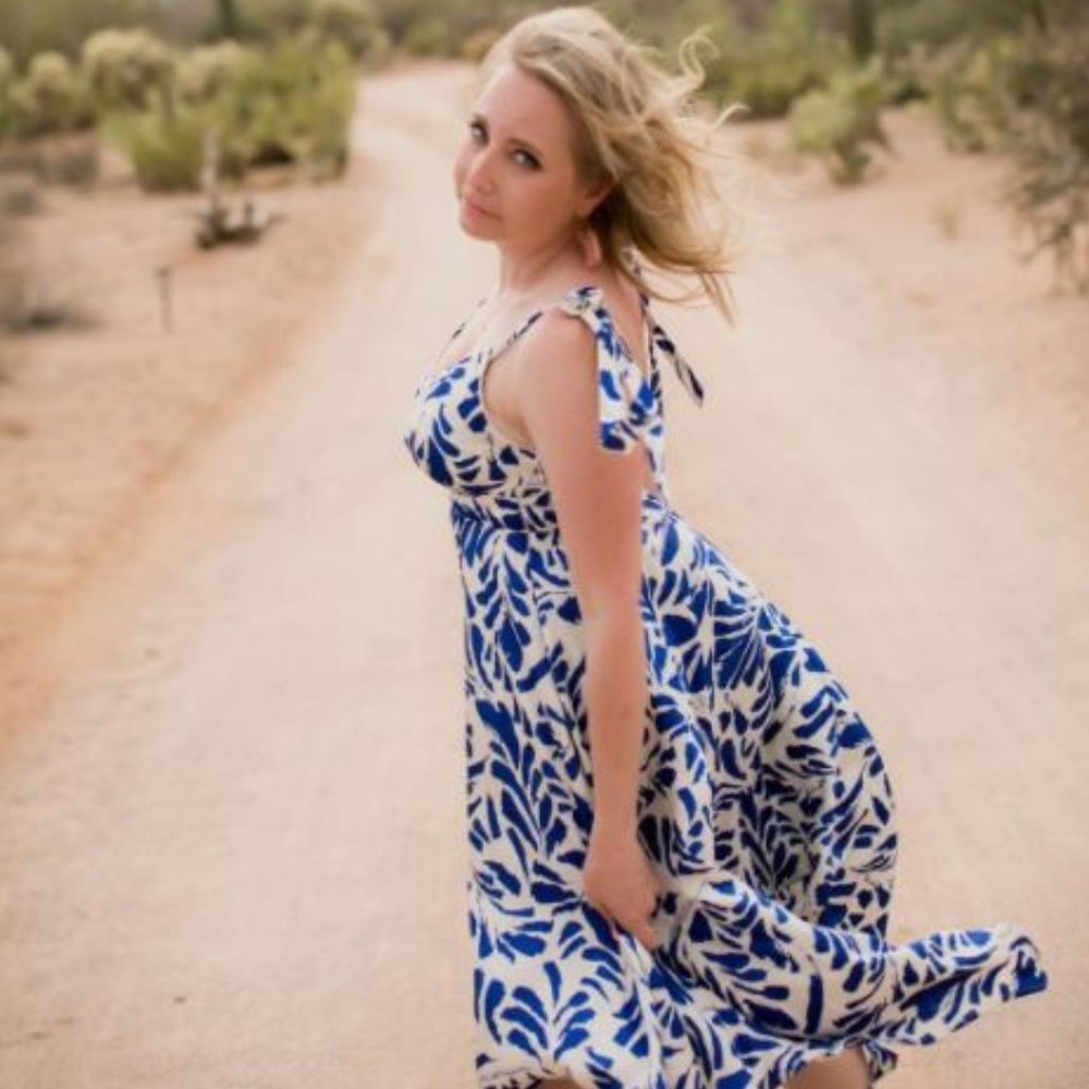 New Alexis for Target Botanical Tie Strap Dress XS